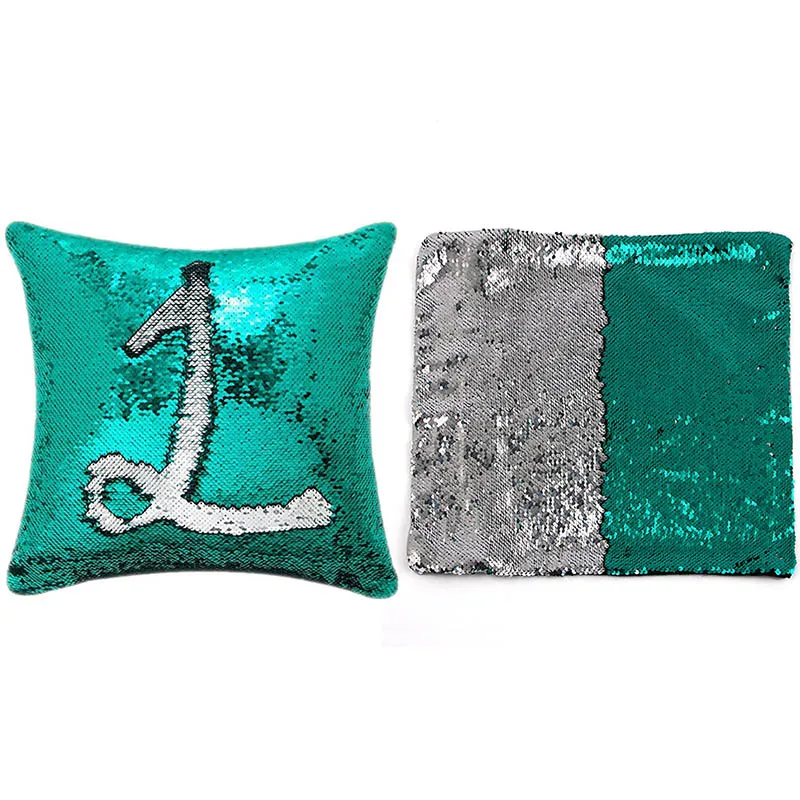 

BDCAT Mermaid Sequin colorful Cushion Cover Magical Color Changing Shining reversible sequin Home Sofa Decoration Pillowcase