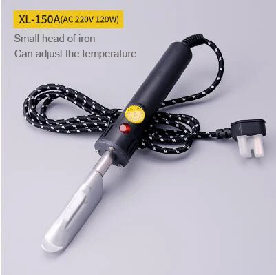 220V 150W 50-350C градусов Регулируемый мини Электрический паровой утюг для кожаной одежды 115 мм X 37 мм - Цвет: 1