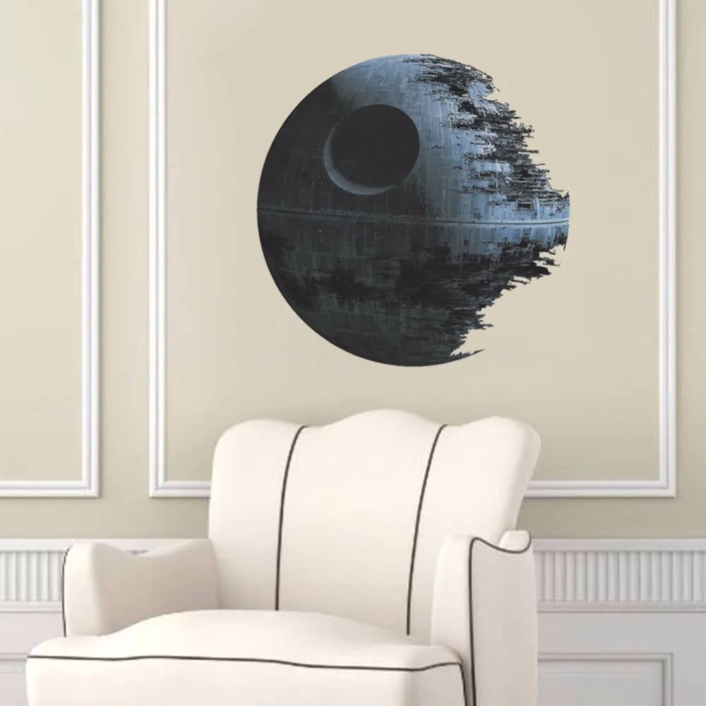 Виниловая художественная наклейка ZOOYOO War Death Star 3D домашний декор для гостиной