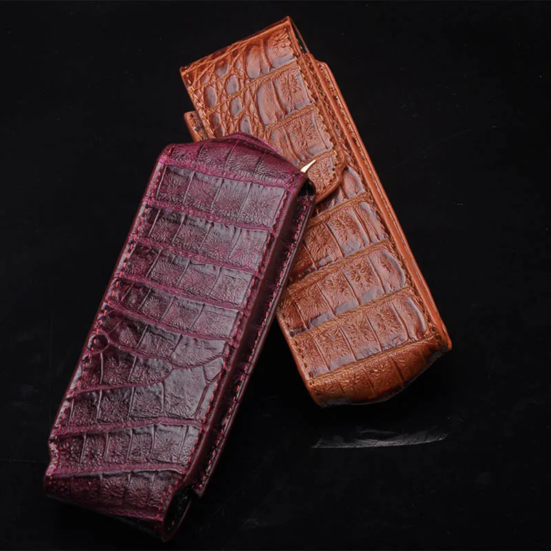 Роскошный кожаный Мода крокодиловый Чехол для Подпись Vertu S Генеральный директор 168 флип-кейс для телефона с креплением на ремень для Vertu K7 оболочки YBSV5