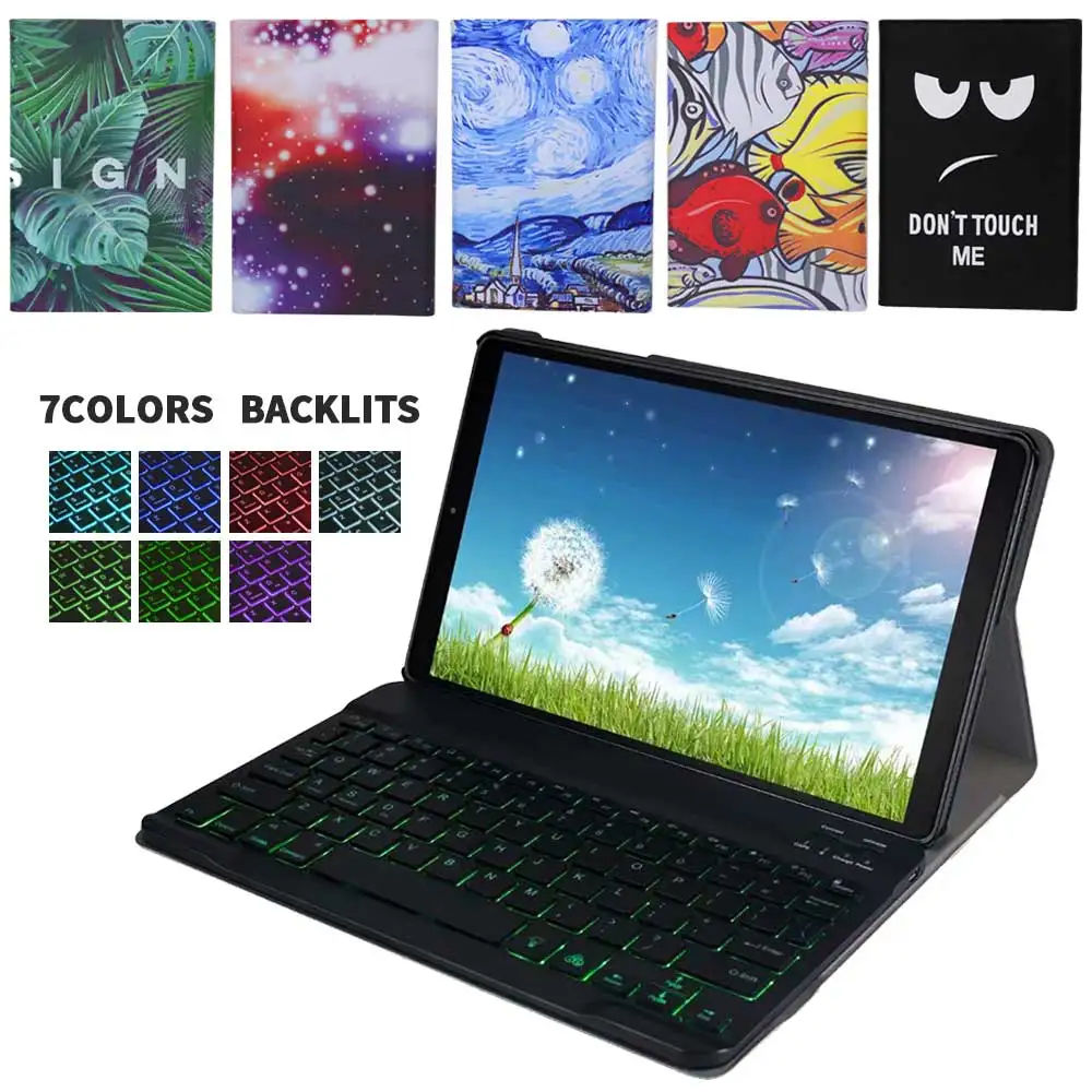 Подсветка беспроводная клавиатура-чехол для Samsung Galaxy Tab S5e 10,5 SM T720 T725 чехол для клавиатуры кожаный чехол-подставка