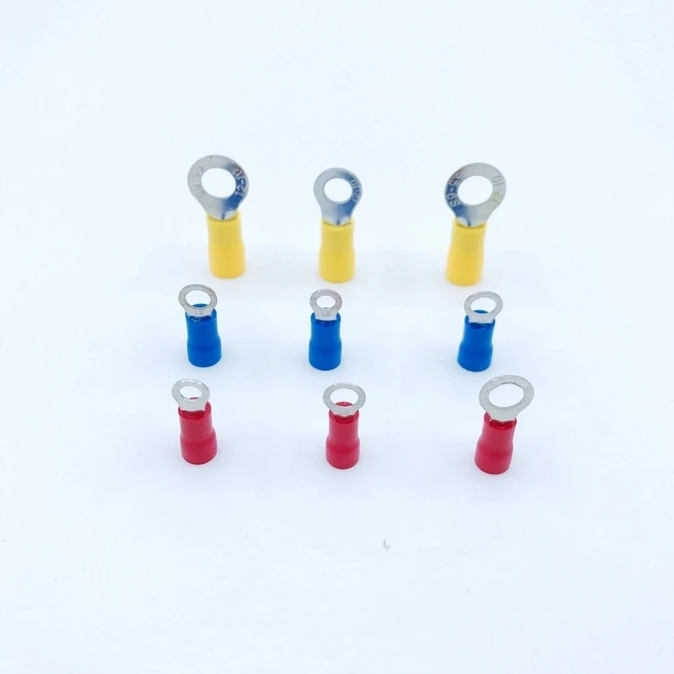Ring Insulated Connector Terminal Block 1000PCS RV2-3 Blue Cable Wire Electrical Crimp Terminator A.W.G 16-14 Cap | Обустройство дома