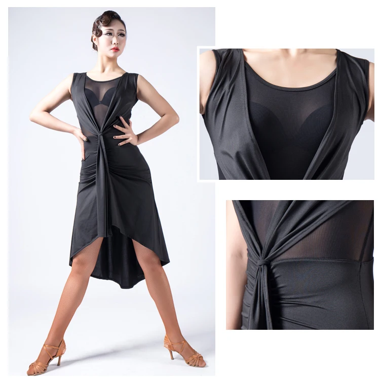 Платье женское без рукавов для латиноамериканских танцев | Тематическая одежда и
