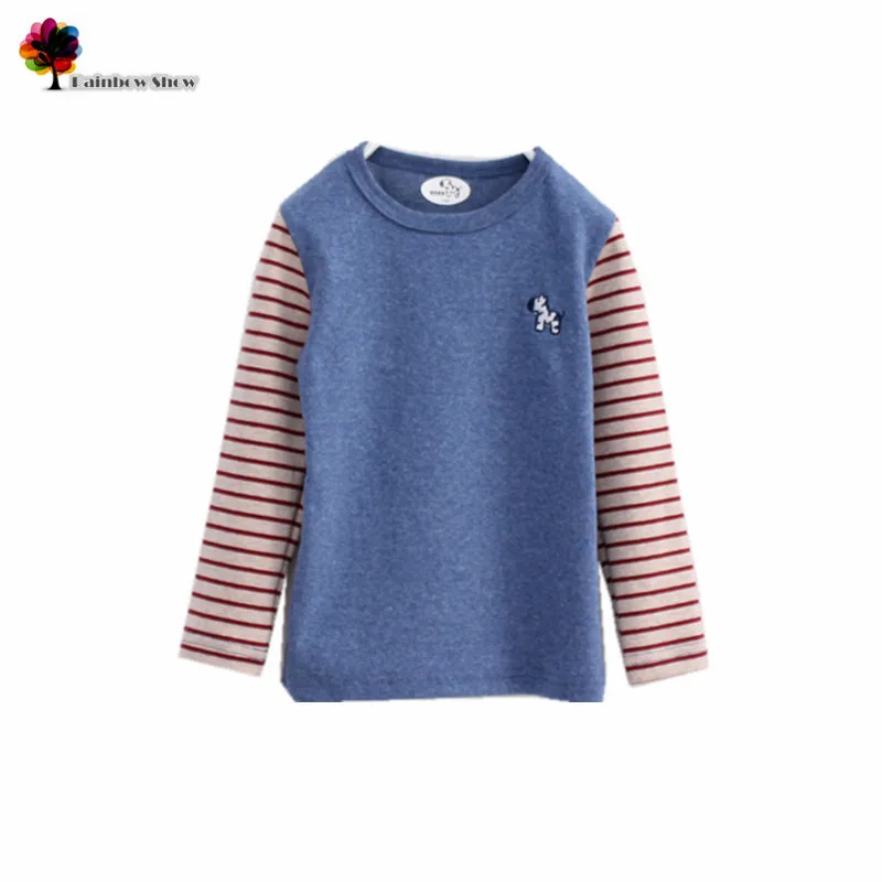 

New Children Clothing Boys Autumn and Spring Casual Sleeve Striped Cotton Zebra T-shirt Kids Long-sleeved T-shirt