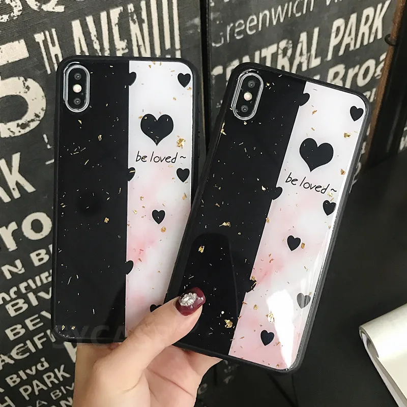 SYCASE новый роскошный эпоксидный Ретро Сращивание любовь оболочка для iPhone X Xs Xr xs max
