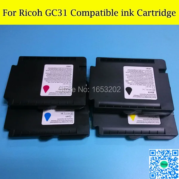 10 комплектов пустых совместимых чернильных картриджей GC31 для Ricoh