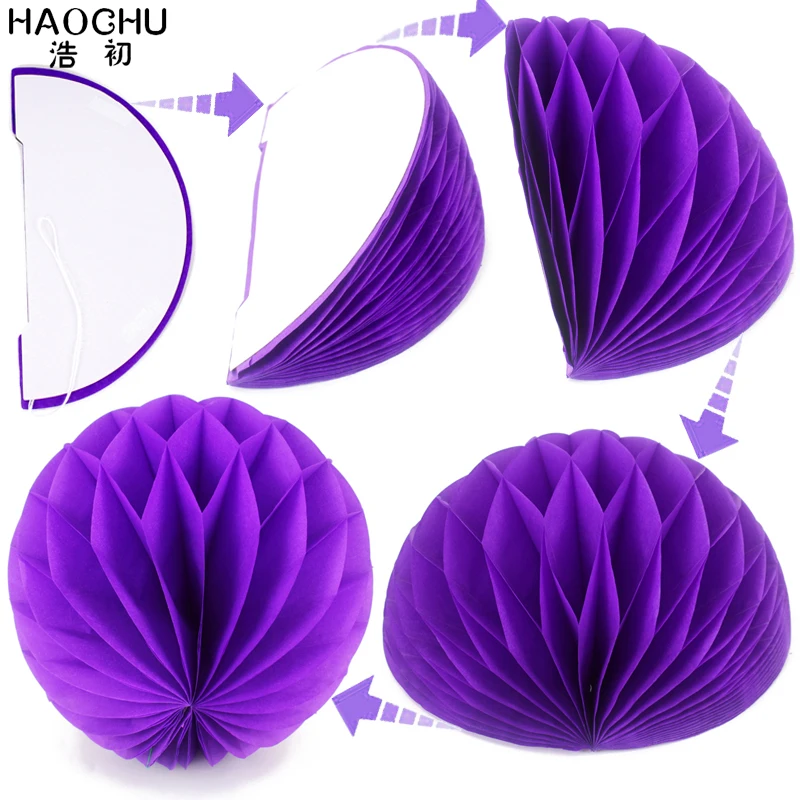 HAOCHU 4 шт./лот сотовые шары украшения для вечеринки сделанные своими руками
