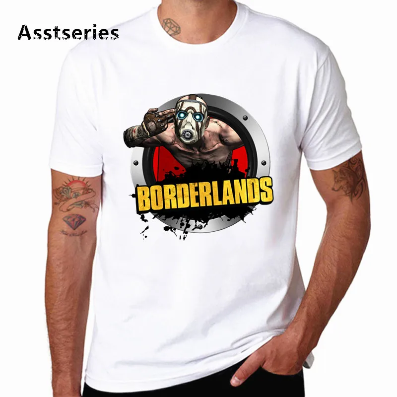 Футболка в стиле Харадзюку с круглым вырезом и принтом borderland 3 Fck You Punk, Повседневная футболка с коротким рукавом, уличная одежда HCP4590