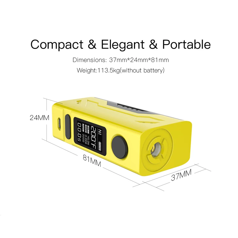 Smoant Battlestar Mini 80 Вт TC бокс мод с максимальным выходом 80 Вт 0,96 дюймов Большой светодиодный экран электронная сигарета Vape мод электронная сигарета