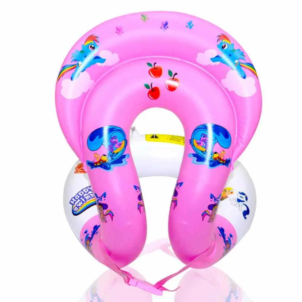 Pink (S for 1-4T) Летние Детские поплавок, ПВХ надувной для плавания, безопасное сиденье, игрушка для воды на открытом воздухе, забавные игрушки для купания, дети детские подарки - Цвет: Pink (S for 1-4T)