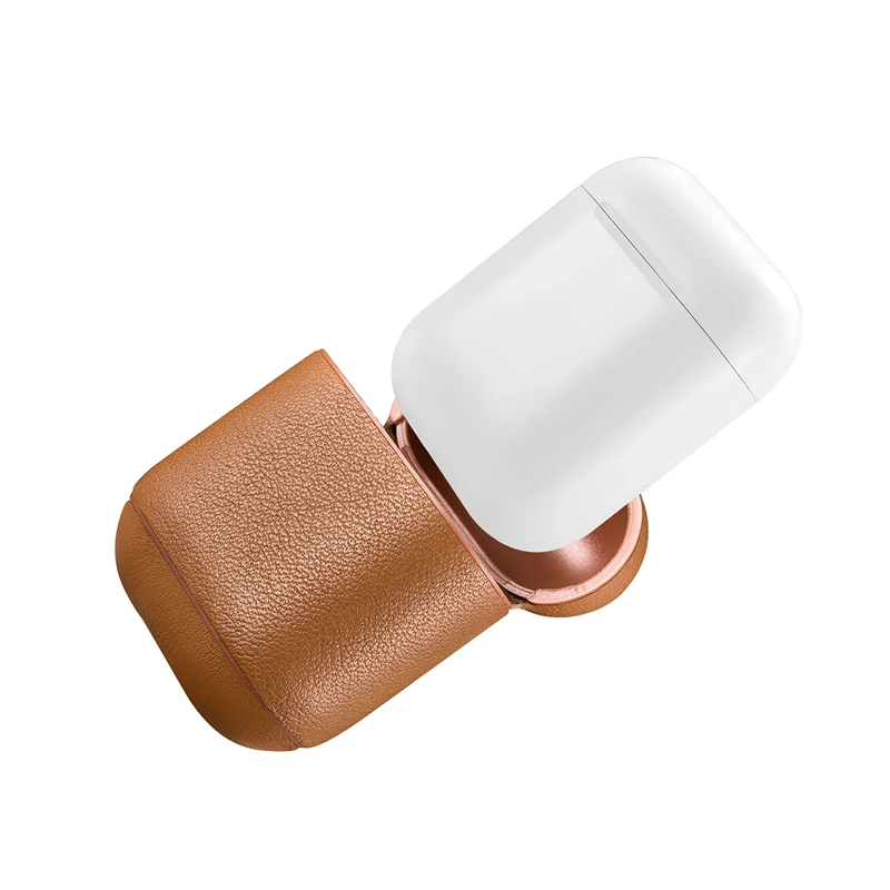 ICARER винтажный Топ чехол из натуральной кожи для Apple AirPods Nappa кожаный защитный