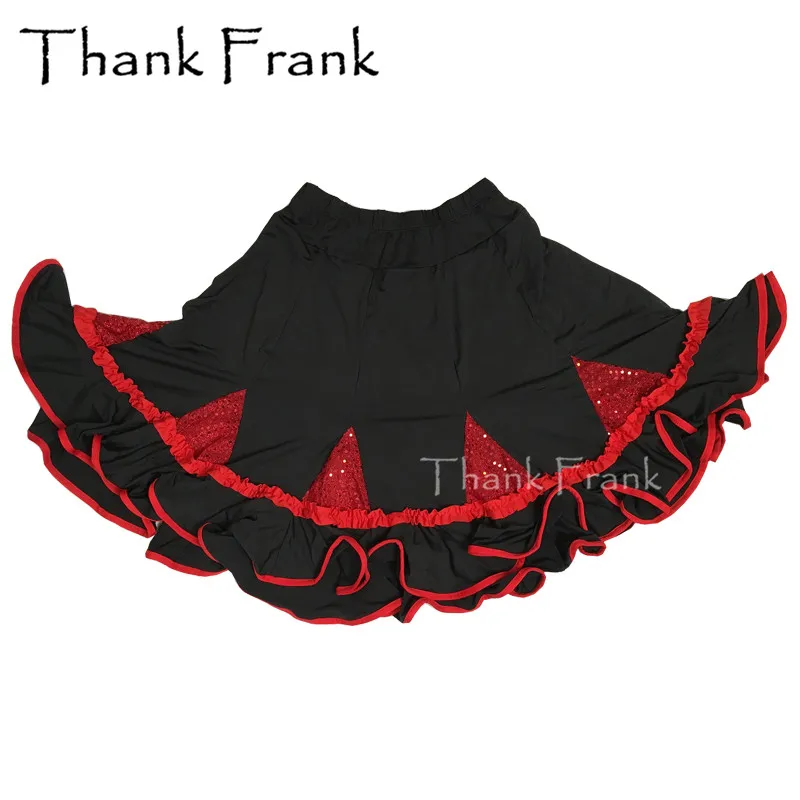 

Wholesale Latin Dance Skirt For Women Adult Sequin Classic Ballroom Dance Skirts Shiny Latin Dress Public Square Dancing Clothes