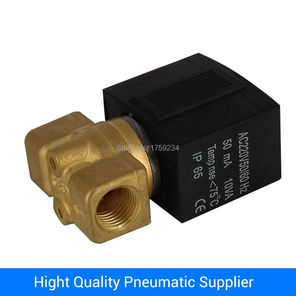 Двухходовой электромагнитный клапан из латуни с прямым действием изготовленный