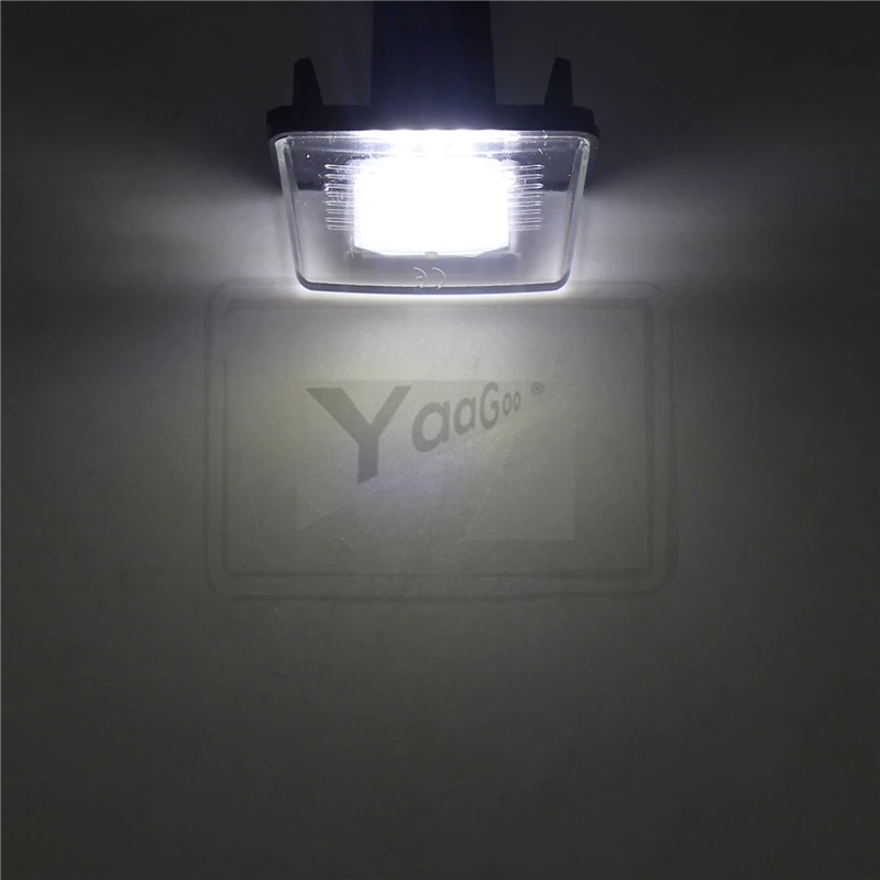 YaaGoo для peugeot свет номерного знака 206 207 307 308 для Citroen C3 C4 C5