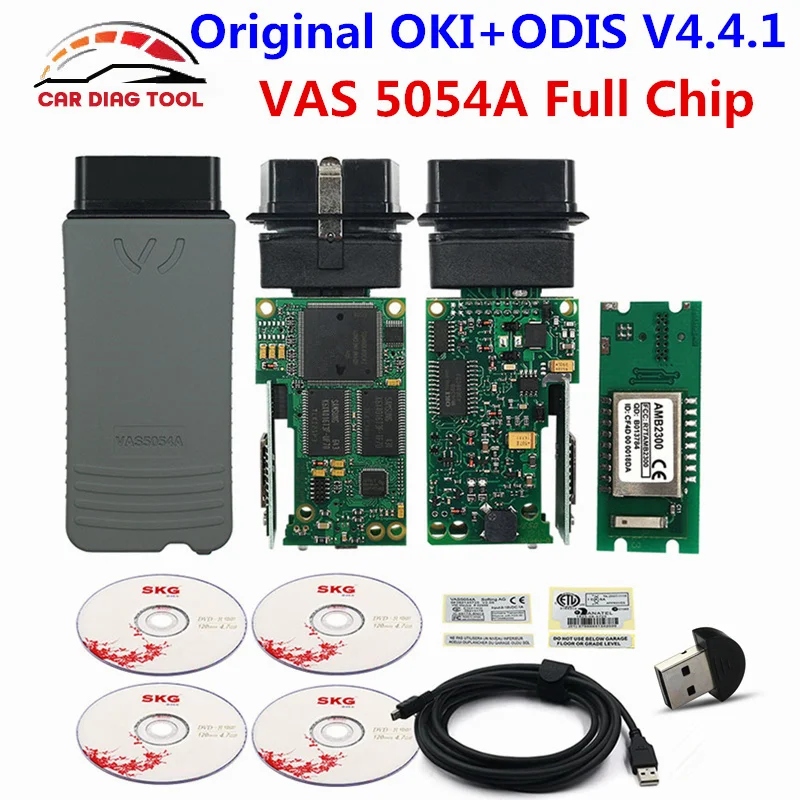Оригинальный VAS5054 OKI Keygen VAS5054A Bluetooth AMB2300 ODIS V4.4.10 для автомобилей VAG VAS 5054A OBD2 Авто