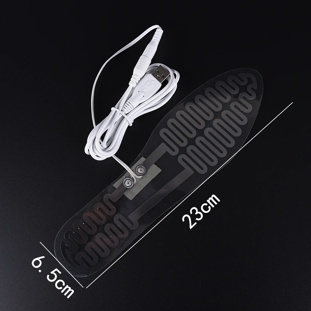 5V 23 см Usb электрические Подогреваемые стельки Утеплитель для ног с подогревом
