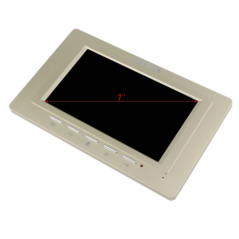 JERUAN new 7 inch color video door phone 2 Golden Monitor 1 HD Camera Apartment 1V2 Doorbell+RFID Access Control+FREE SHIPPING |