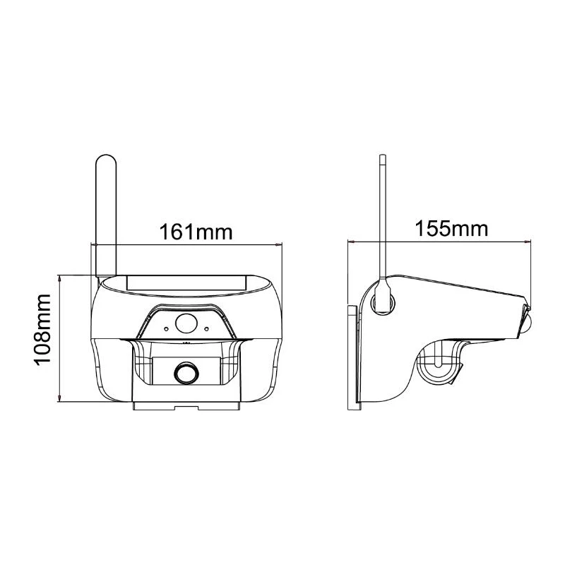 Солнечная Мобильная Wi-Fi ИК камера 720P с инфракрасным светодиодом для улицы IP55