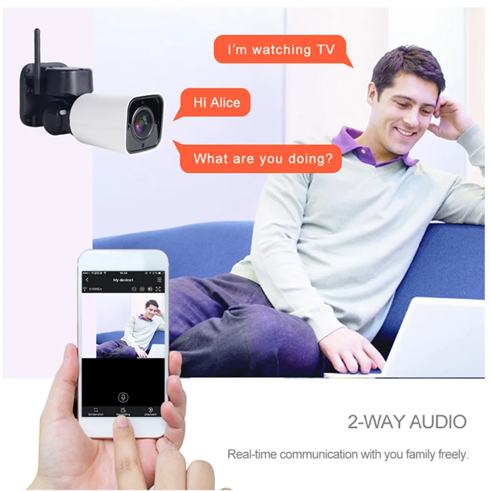 Inesun открытый WiFi безопасности PTZ IP камера HD 1080P 2MP Поддержка двусторонней аудио ночного видения обнаружения движения Макс 128G SD карта