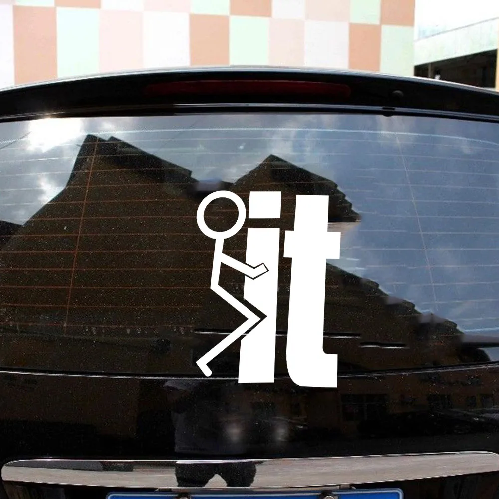 Забавная виниловая наклейка с винтовым креплением фигурка автомобиля грузовика