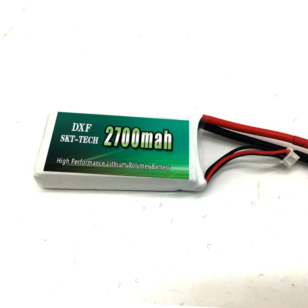 2 шт. DXF Хорошее качество Rc Lipo батарея 2S 7 4 V 2700mah 20C Max 30C для Wltoys 12428 12423 1:12 CoolRC GC001