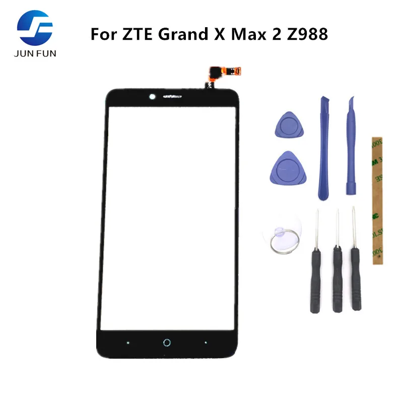 JUN FUN 6 0 ''Сенсорный экран спереди Стекло для zte Гранд х Макс 2 Z988 Сенсорный