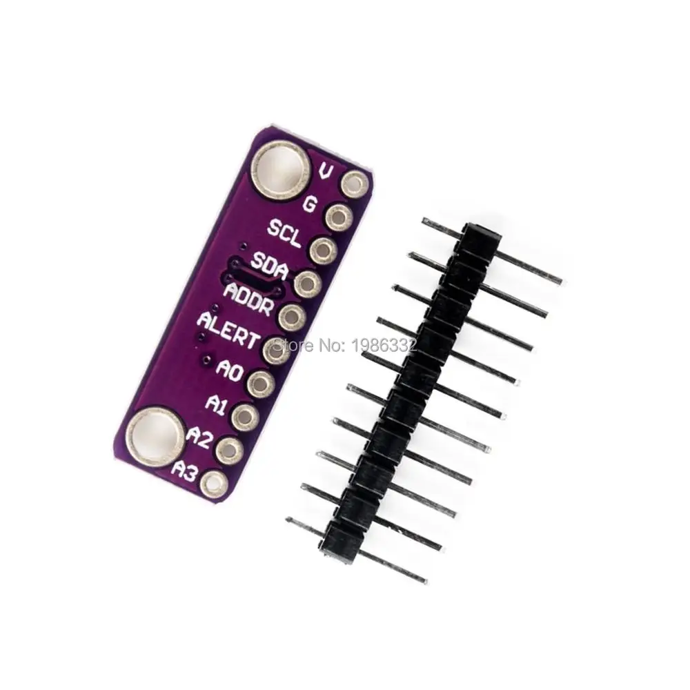 WS16 2.0V to 5.5V ADS1015 Conversion 12 bit 4 Channel Precision Analog Digital Converter Module ADC for Arduino Connector on - Модуль преобразователя аналогово-цифрового сигнала высокой точности ADS1015 с разрешением 12 бит и 4 каналами, подключаемый к Ar