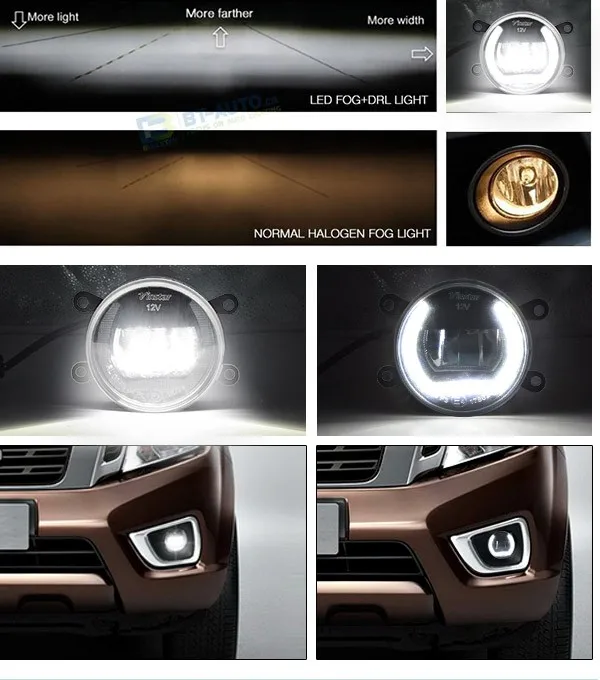 12V Замена светодиодный Drl Противотуманные фары дальнего света светильник для Ford