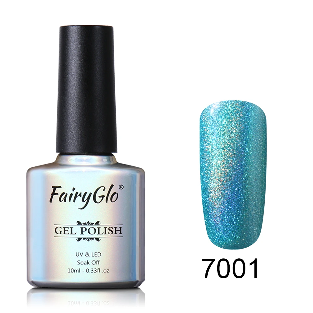 FairyGlo10ML Радужный цвет УФ гель лак для ногтей Гель Блестящий маникюрный цветной