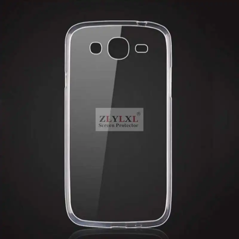 Стекло + чехол прозрачный грязестойкий мягкий накладка для Samsung Galaxy Mega 5 8 i9150 I9152