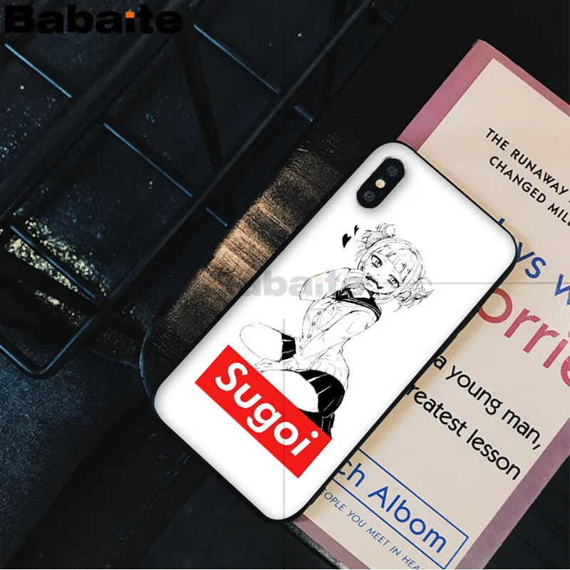 Babaite Sugoi Senpai аниме Waifu персонализированный Чехол для телефона с принтом для Apple iPhone 8 7 6 6S Plus X XS MAX 5 5S SE XR - Цвет: 5