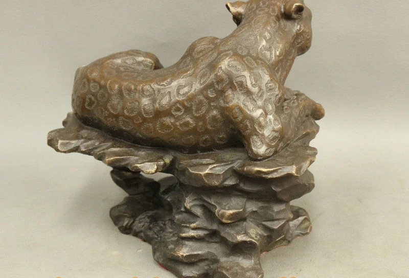 8 &quotнародный китайский Бронзовый феншуй счастливый Леопардовый год Зодиак тигр