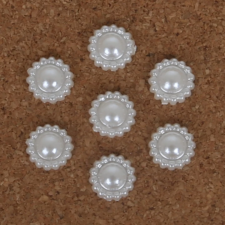 200 шт./лот кабошон с плоской задней стороной без отверстия иматация пластика ABS