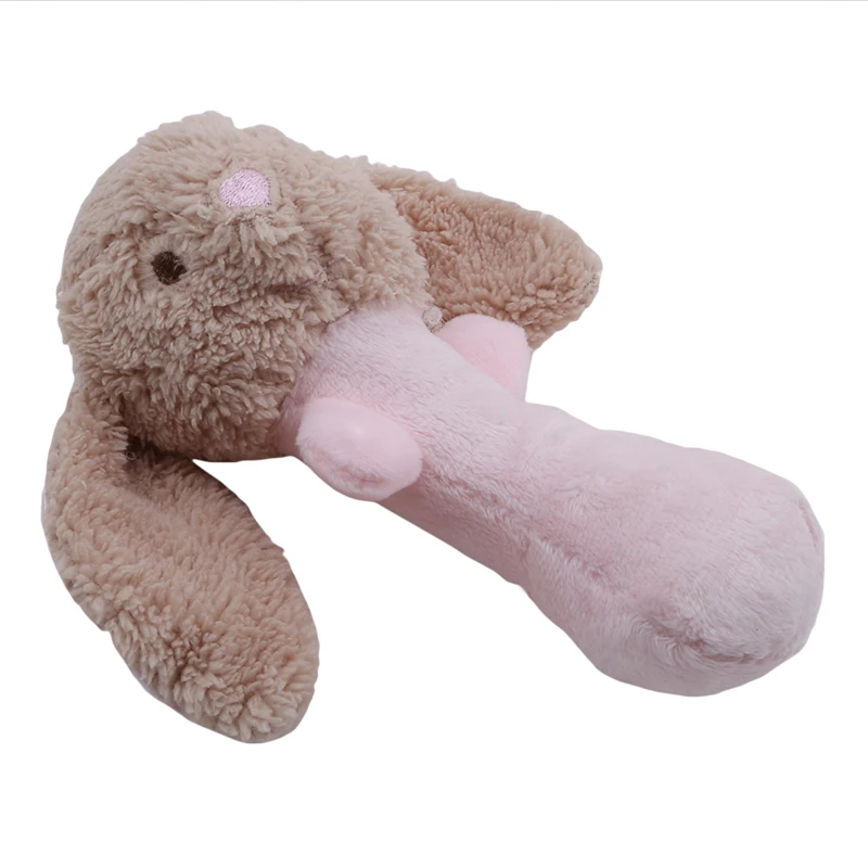 Cute Plush baby toy Animal Hand Bells Baby Toys Rattle Ring Bell Toy Newborn Infant Early Educational Doll Gifts brinquedos | Игрушки и