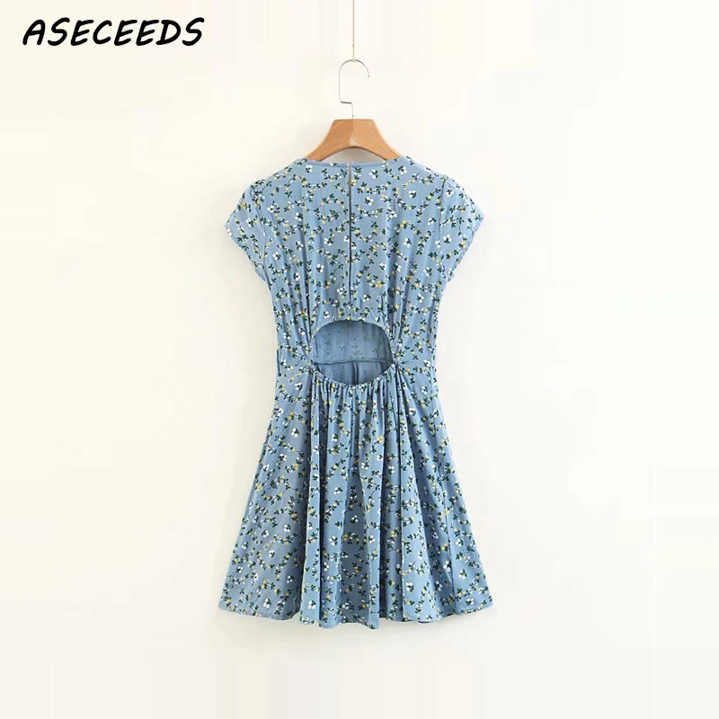 2018 Лето boho Женщины цветок платье с принтом для девочек Повседневная винтажная