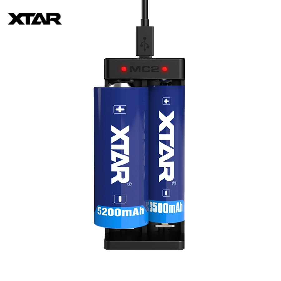 Универсальное мини зарядное устройство XTAR MC2 для литий ионных аккумуляторов 3 7 в