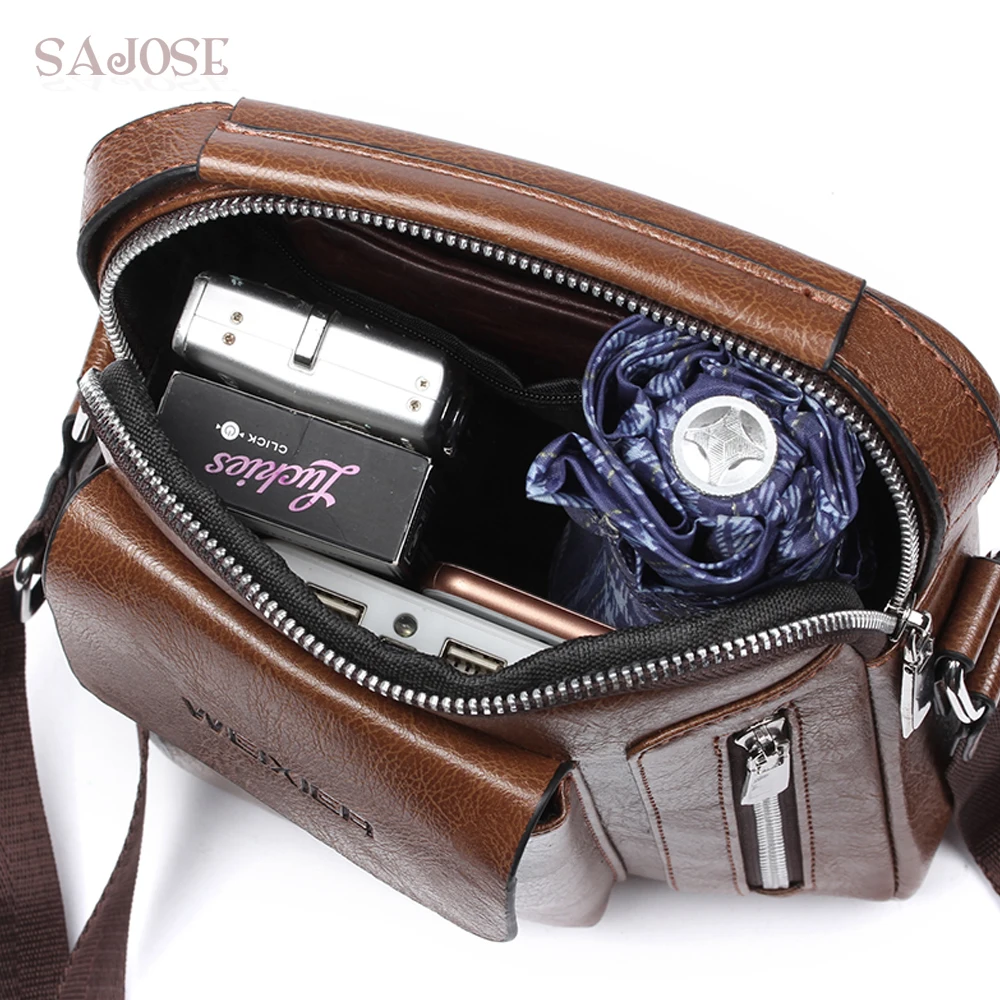 

Men Shoulder Bag Fashion PU Leather Designer Messengers Bag Crossbody Bags For Male High Quality Business OL Casual Handbag