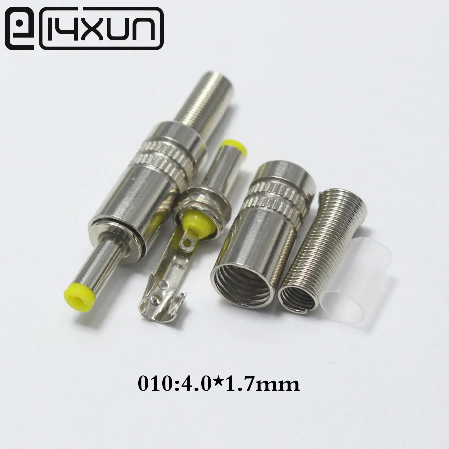 EClyxun 10 шт. металлический 4 0x1 7 мм 0*1 DC разъем питания|male power connector|male dc connectormale plug |