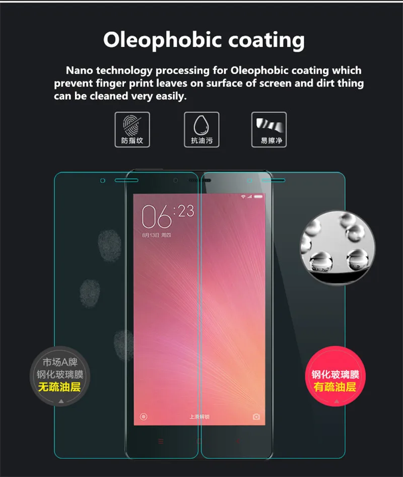 EKDME 9H для Xiaomi Redmi 3 3S 3X 5A 4A Note 3 Pro Note 2 Защита экрана для Xiaomi Mi5 Mi4 Mi4i Mi4c пленка закаленное стекло