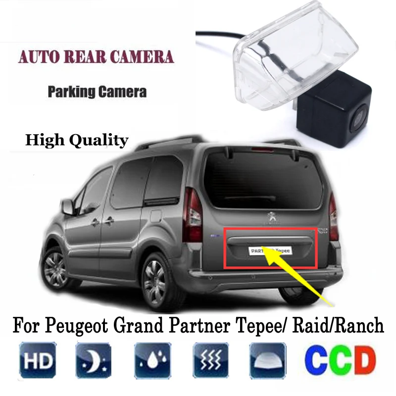 Камера заднего вида для Peugeot Grand Partner Tepee/ Raid/ранчо/CCD камера ночного
