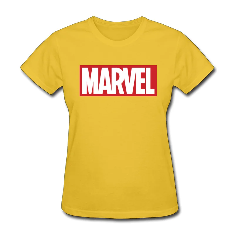 Высокое качество, женская футболка, Marvel EndGame, Модные Новые Топы, футболка, Мстители, неограниченная война, супер герой, крутая женская футболка, хлопок - Цвет: Цвет: желтый