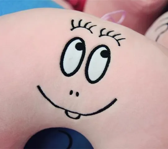 Редкие большой Barbapapa талии подушка Barbapapa U шеи Подушка Мягкая аниме плюшевая игрушка в подарок