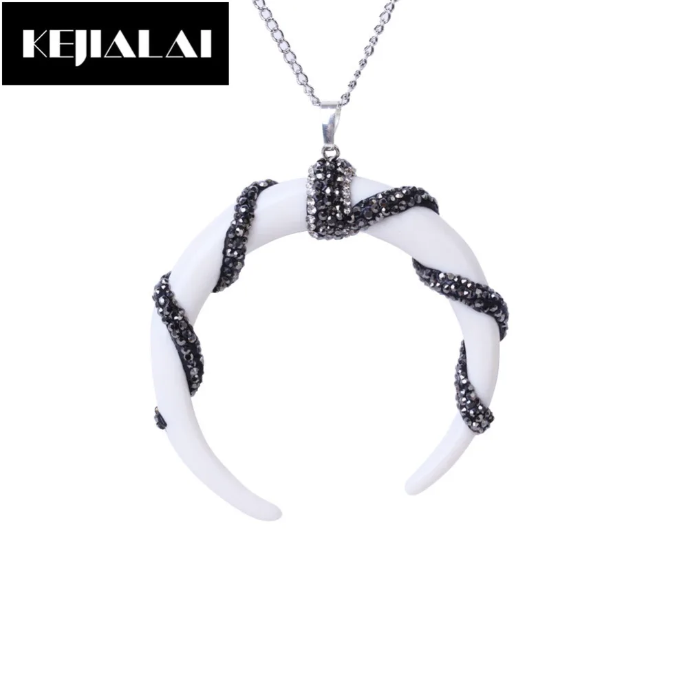 Новое поступление рог быка Луна подвеска для изготовления ожерелья богемные