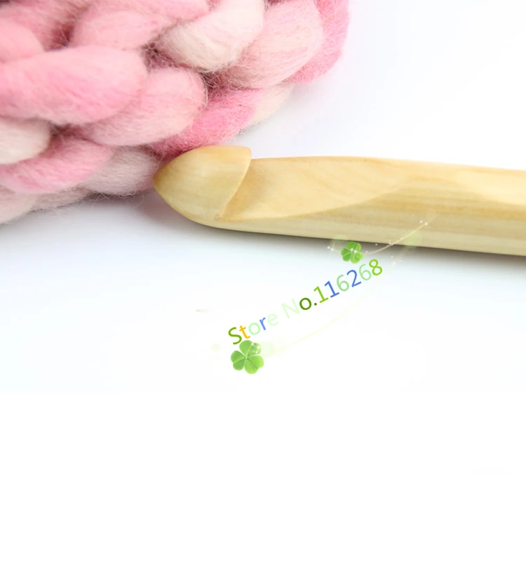 2 шт./лот 20 мм бамбуковые булавки для вязания крючком вязальные спицы сделай сам