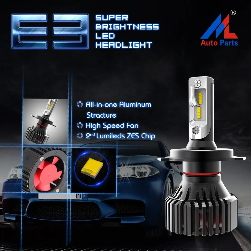Автомобильная светодиодная лампа Xenplus 2 шт. H7 H4 H11 H3 H1 H8 H13 HB3 HB4 9006 9005 9007 дальний свет