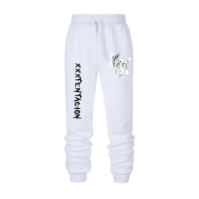 white YWSRLM Весна горячая распродажа мужские штаны повседневные мужские XXX Tentacion тренажерные залы фитнес брюки Азиатские размеры S-3XL - Цвет: white