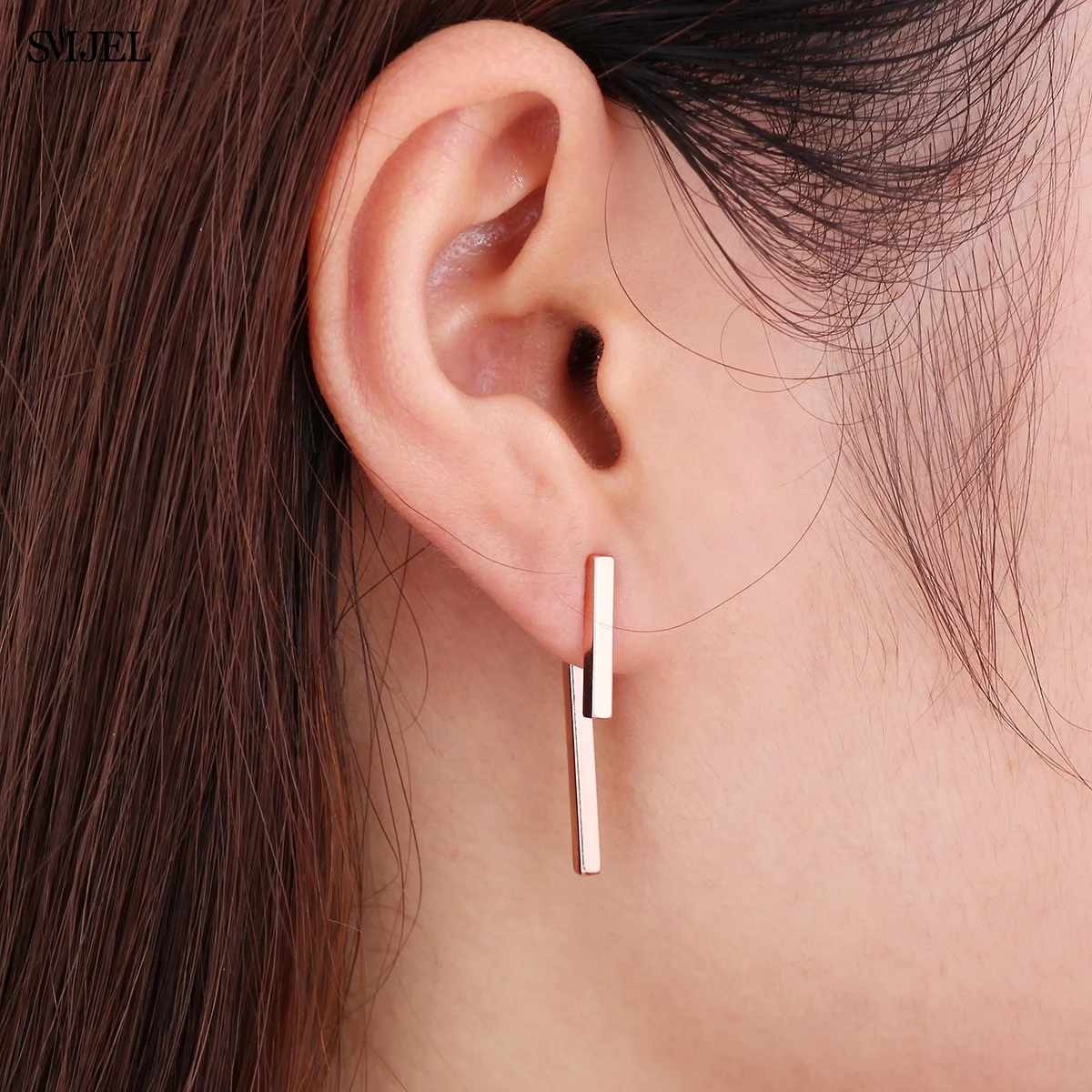 Женские серьги SMJEL капельки T Bar с геометрическим узором модель S140 2017|earrings for|dropping