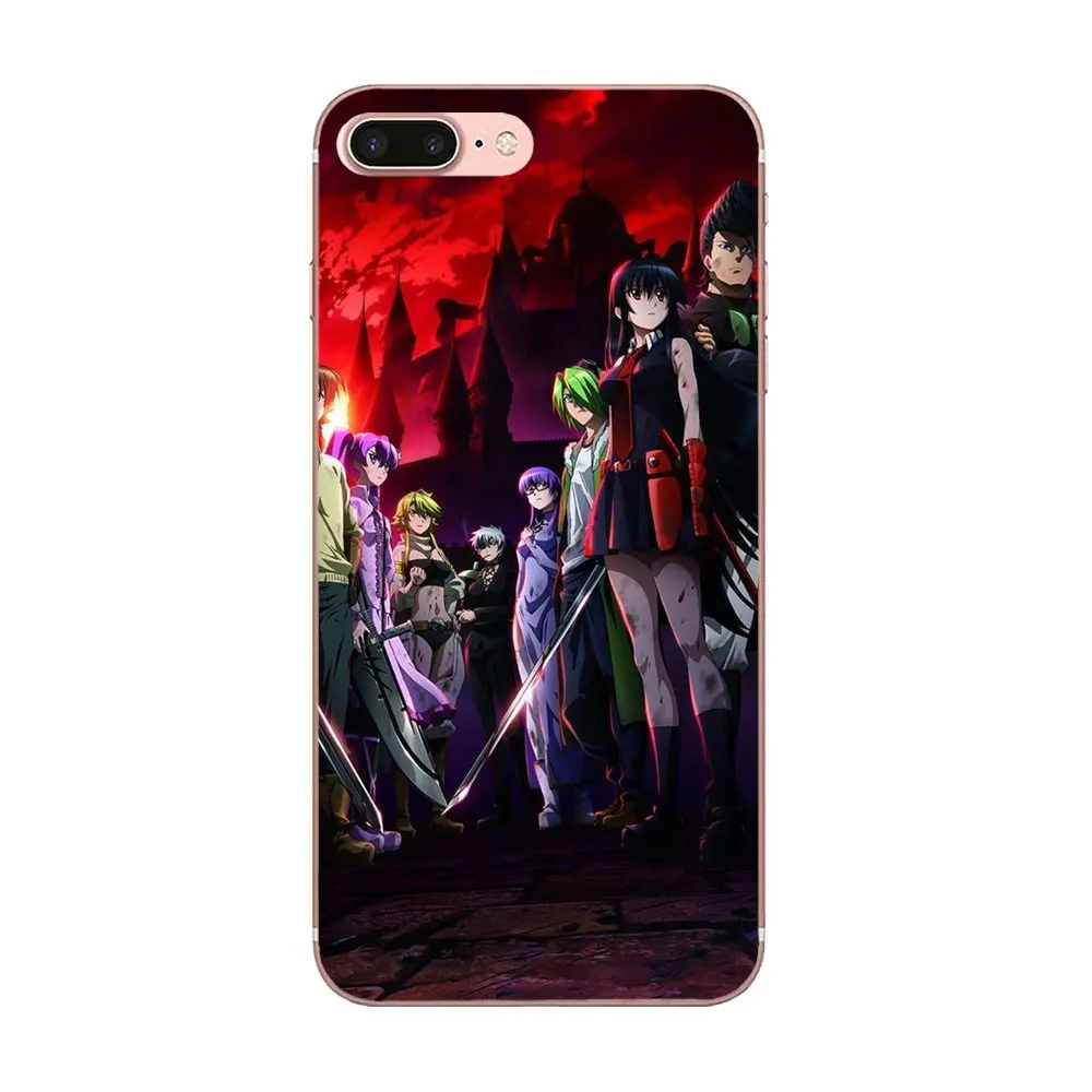 Мягкие сумки для сотовых телефонов Akame Ga Kill с аниме принтом Apple iPhone 4 4S 5 5C 5S SE 6 6S 7 8