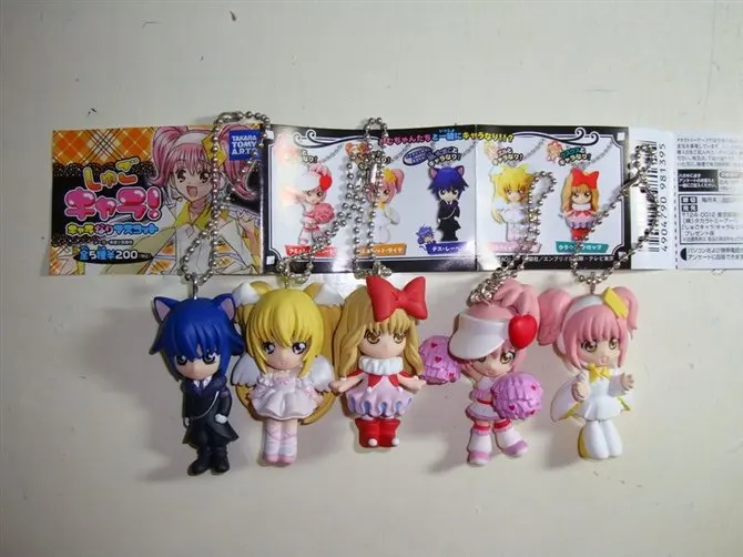5 шт./компл. персиковая защита Милая Аниме Косплей Shugo Chara мини фигурка сумка