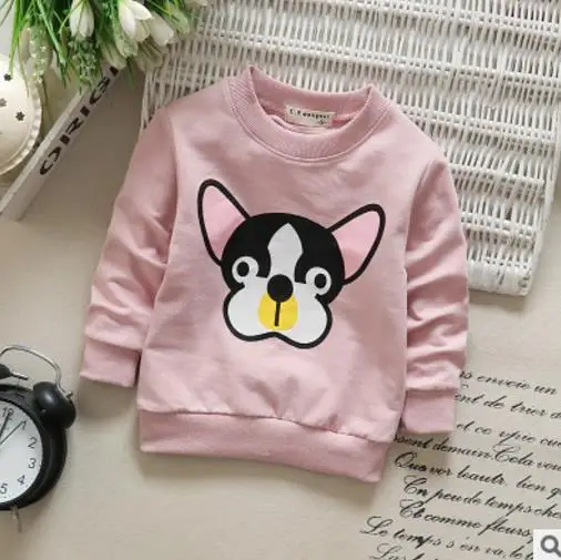 pink1 Детская одежда для мальчиков с рисунком собаки из мультфильма для маленьких девочек осень Бутик Одежда Зимний комплект одежды для детей повседневный трикотажный спортивный костюм от 2 до 4 лет - Цвет: pink1